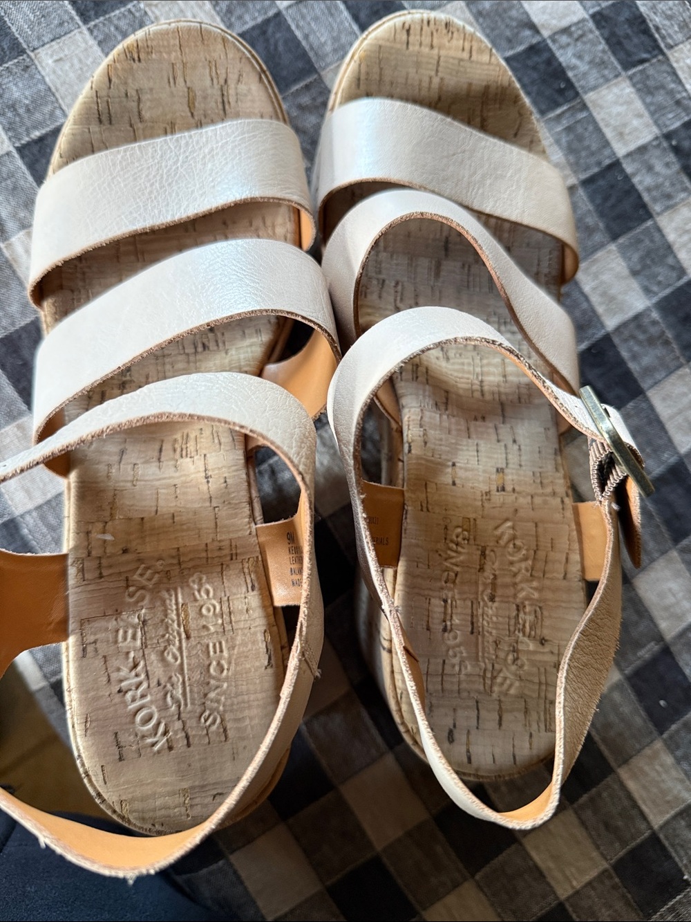 Kork Ease Tish Leather Platform Wedge Sandals size 9 - Picture 4 of 5